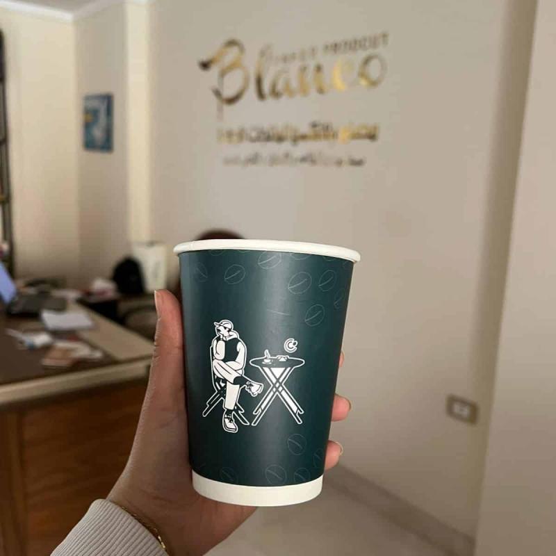 2 كرتون×أكواب ورقية دبل 16 أونز