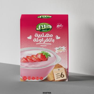 25 كرتونة × مهلبية علب بالفراولة