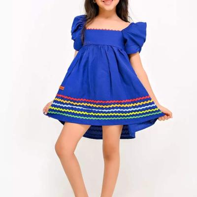 فستان بناتي ازرق Zig Dress – 50 قطعة