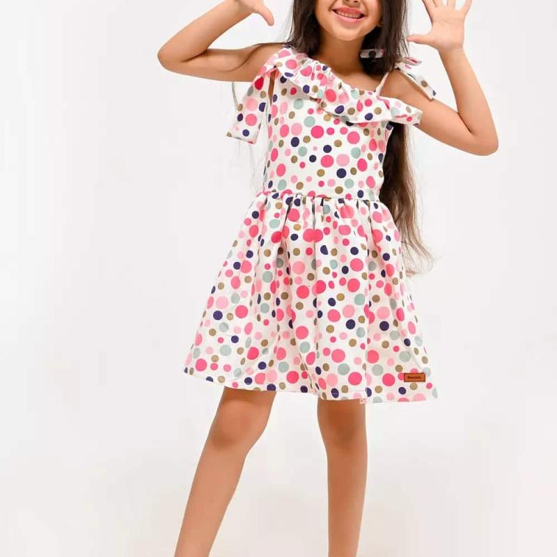 فستان بناتي Dotted Dress – 50 قطعة