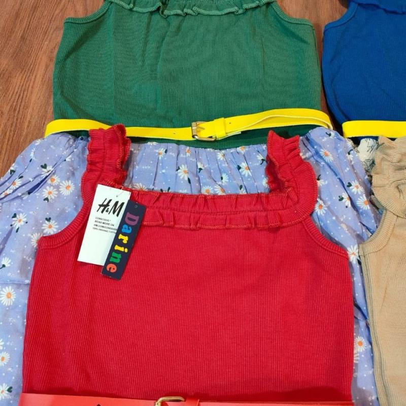 فستان بناتي بحزام طبقتين ستايل H&M – دربي ليكرا + 51 قطعة