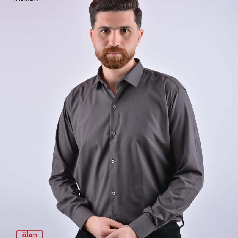 قميص كلاسيك شبابي داكرون 100% × ثري